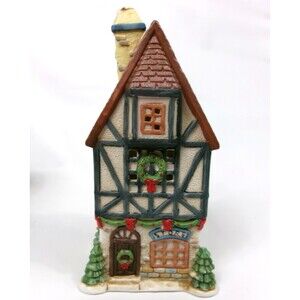 Vintage 1994 Dayton Hudson Porcelain Lighted Store Christmas Village